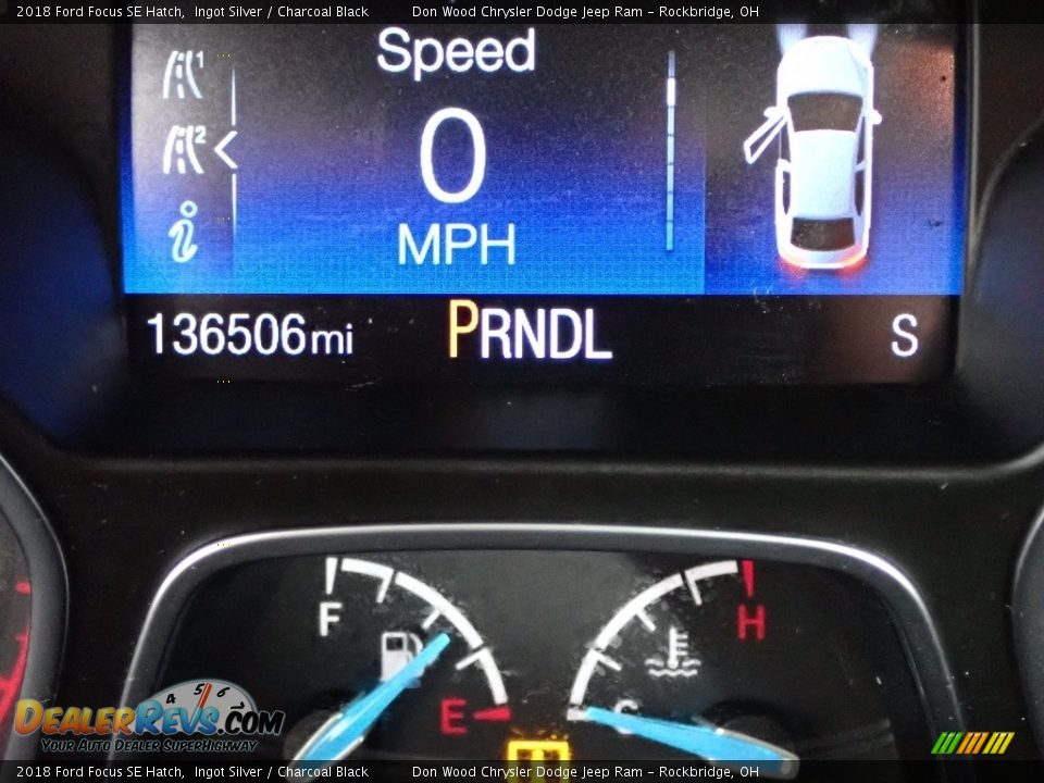 2018 Ford Focus SE Hatch Ingot Silver / Charcoal Black Photo #30