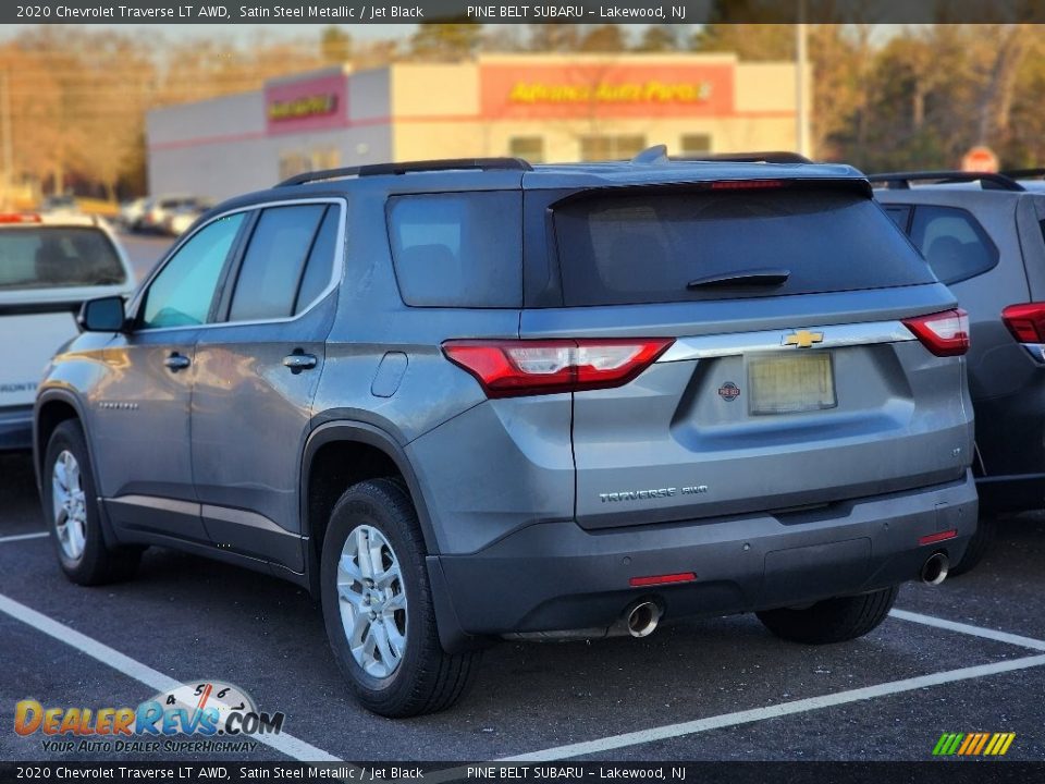 2020 Chevrolet Traverse LT AWD Satin Steel Metallic / Jet Black Photo #7