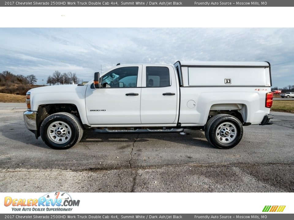 2017 Chevrolet Silverado 2500HD Work Truck Double Cab 4x4 Summit White / Dark Ash/Jet Black Photo #7