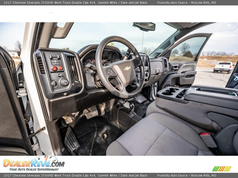 2017 Chevrolet Silverado 2500HD Work Truck Double Cab 4x4 Summit White / Dark Ash/Jet Black Photo #19