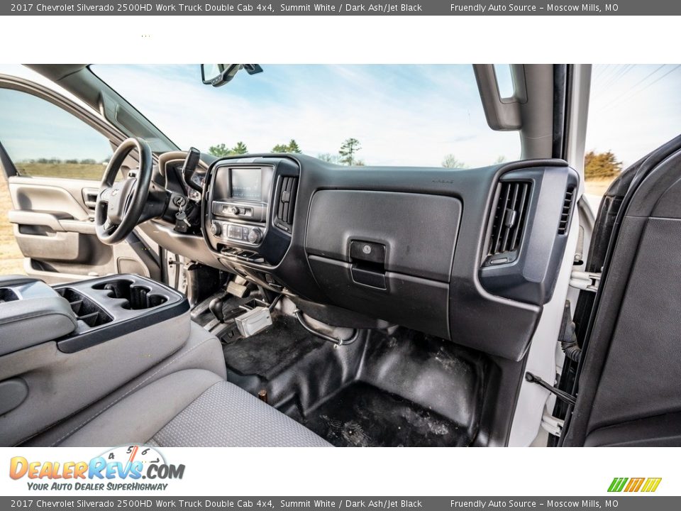 2017 Chevrolet Silverado 2500HD Work Truck Double Cab 4x4 Summit White / Dark Ash/Jet Black Photo #24