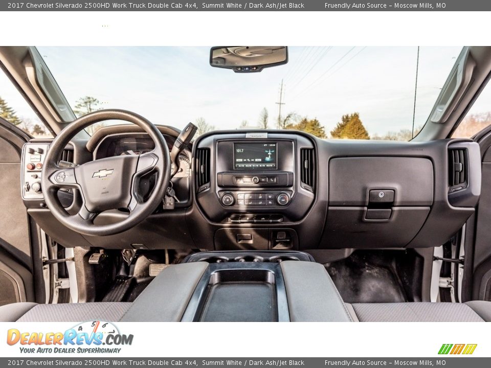 2017 Chevrolet Silverado 2500HD Work Truck Double Cab 4x4 Summit White / Dark Ash/Jet Black Photo #27