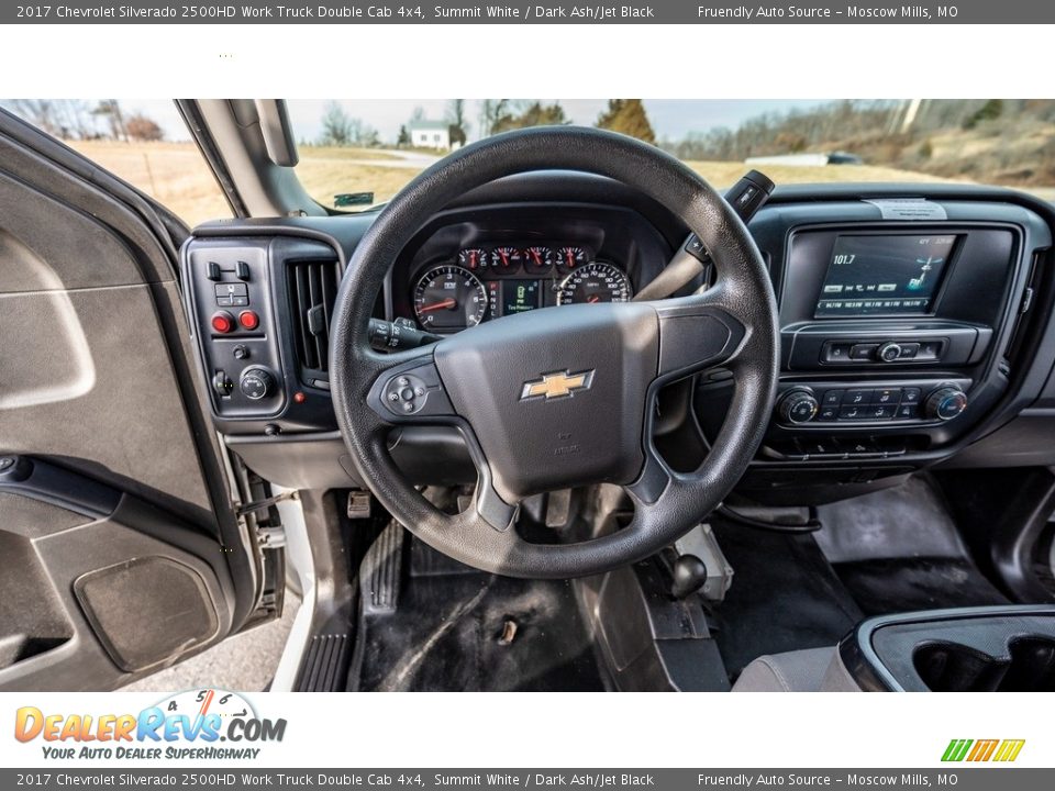 2017 Chevrolet Silverado 2500HD Work Truck Double Cab 4x4 Summit White / Dark Ash/Jet Black Photo #28