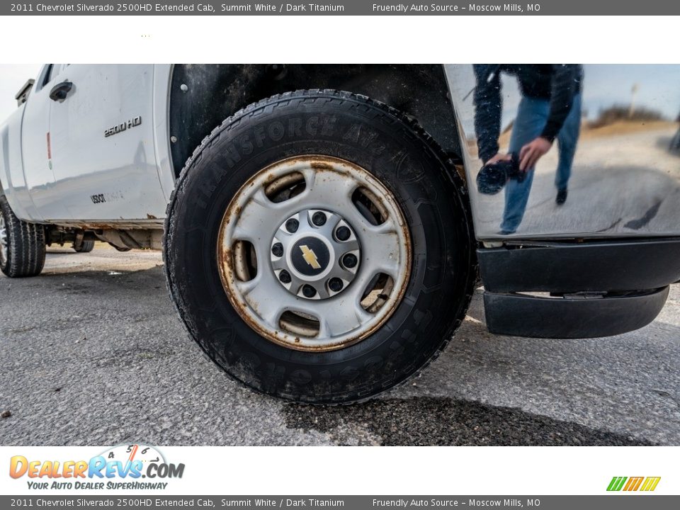 2011 Chevrolet Silverado 2500HD Extended Cab Summit White / Dark Titanium Photo #2