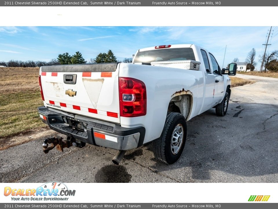 2011 Chevrolet Silverado 2500HD Extended Cab Summit White / Dark Titanium Photo #4