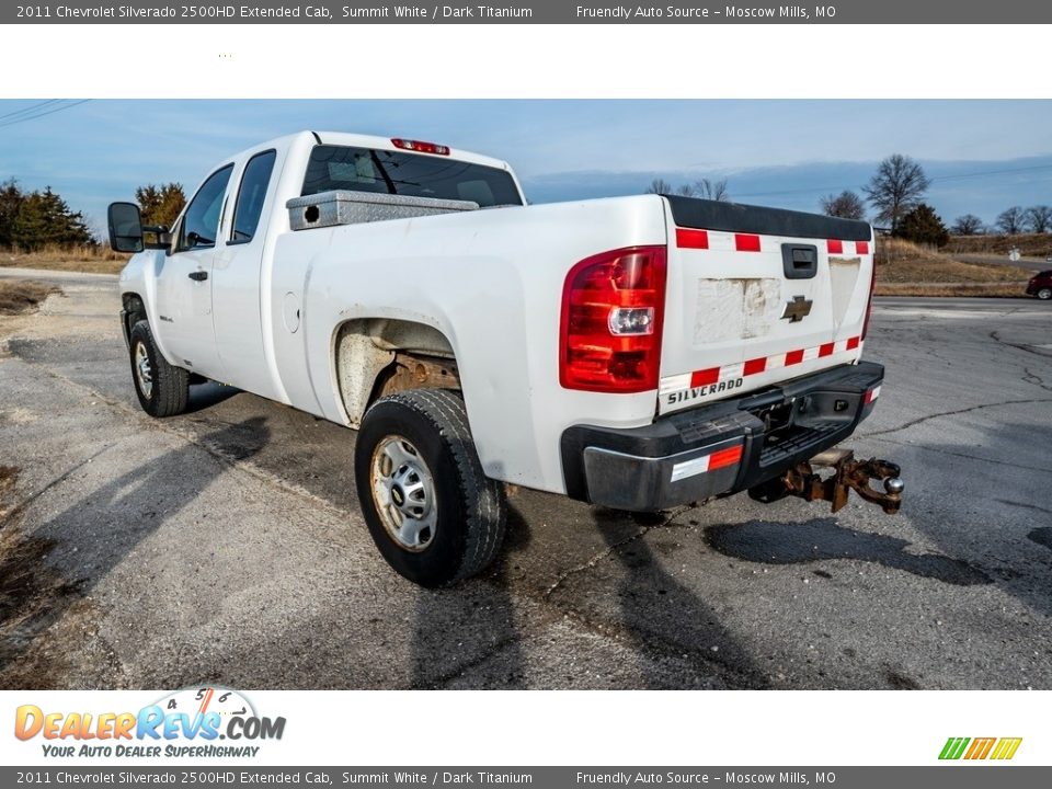 2011 Chevrolet Silverado 2500HD Extended Cab Summit White / Dark Titanium Photo #6