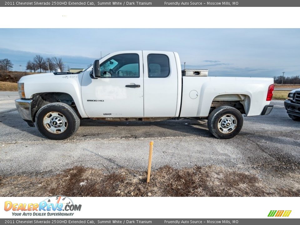2011 Chevrolet Silverado 2500HD Extended Cab Summit White / Dark Titanium Photo #7