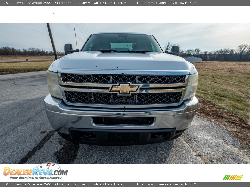 2011 Chevrolet Silverado 2500HD Extended Cab Summit White / Dark Titanium Photo #9