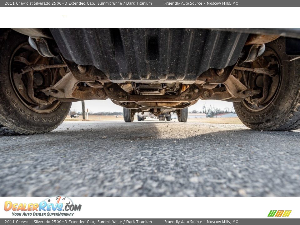 2011 Chevrolet Silverado 2500HD Extended Cab Summit White / Dark Titanium Photo #10