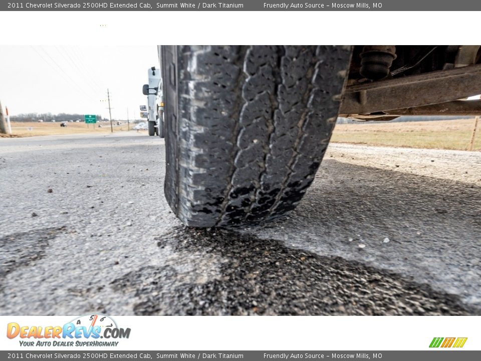 2011 Chevrolet Silverado 2500HD Extended Cab Summit White / Dark Titanium Photo #11