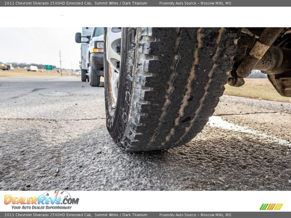 2011 Chevrolet Silverado 2500HD Extended Cab Summit White / Dark Titanium Photo #12