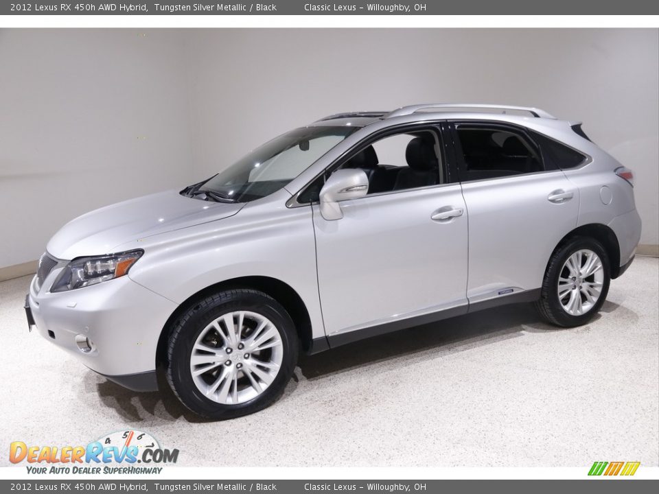 2012 Lexus RX 450h AWD Hybrid Tungsten Silver Metallic / Black Photo #3