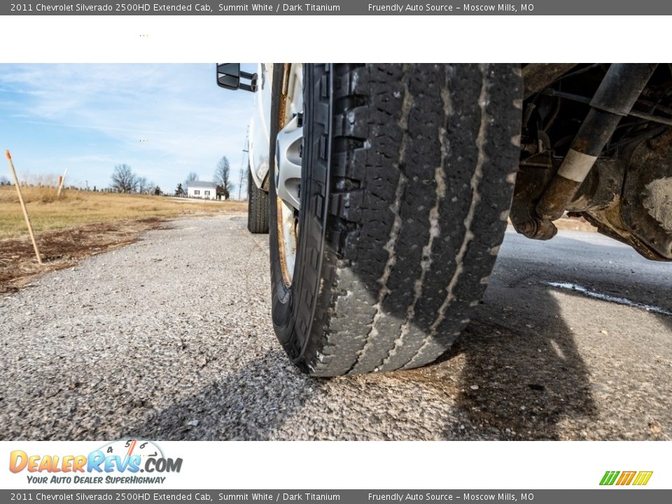 2011 Chevrolet Silverado 2500HD Extended Cab Summit White / Dark Titanium Photo #14