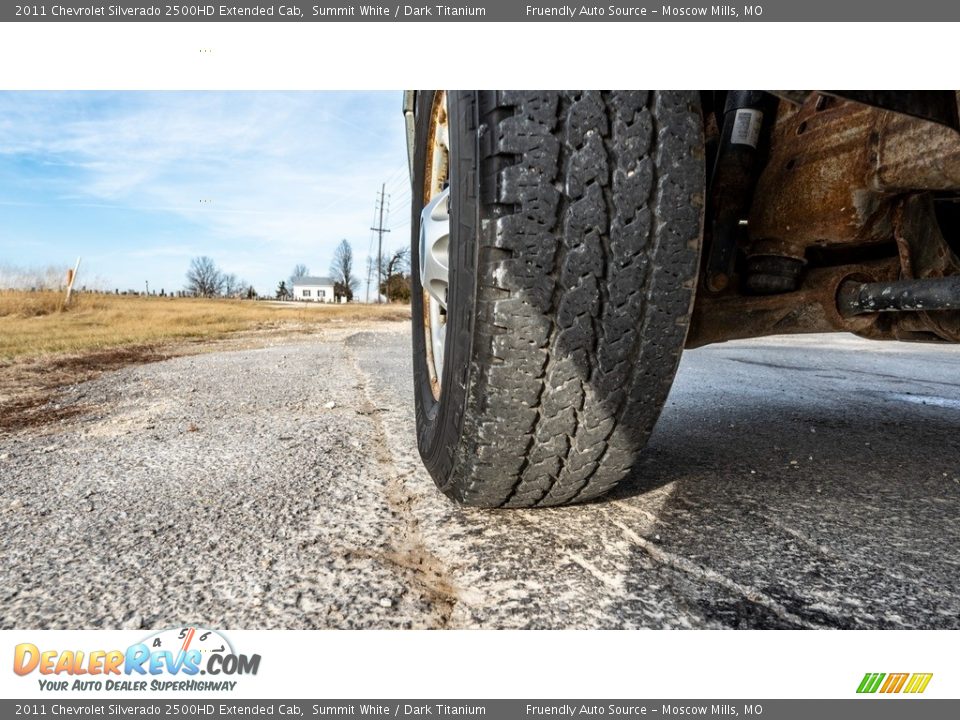 2011 Chevrolet Silverado 2500HD Extended Cab Summit White / Dark Titanium Photo #15