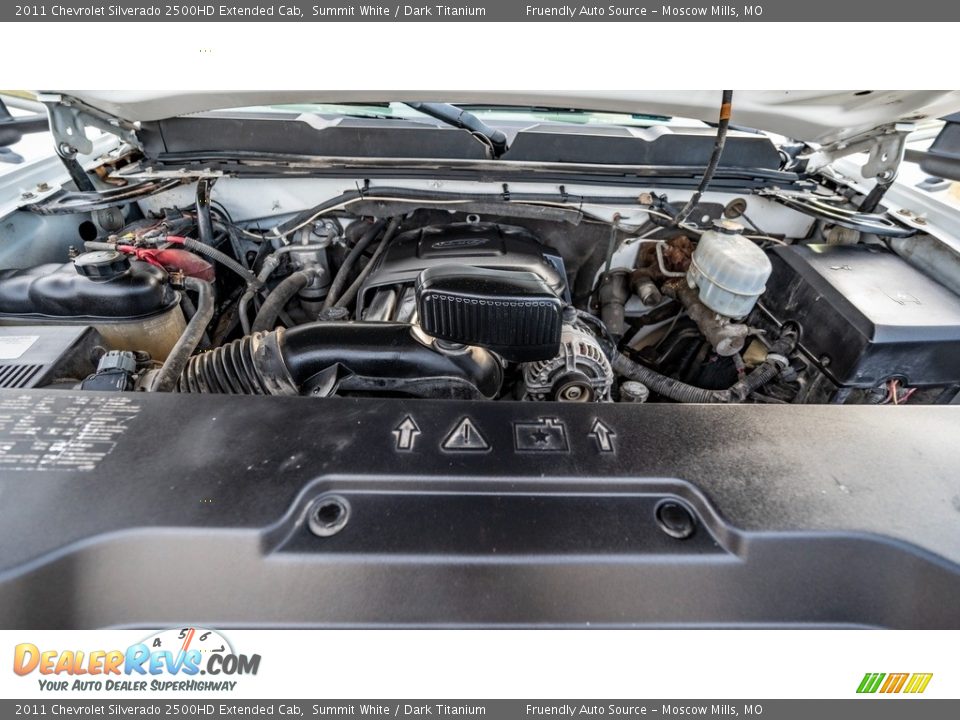 2011 Chevrolet Silverado 2500HD Extended Cab Summit White / Dark Titanium Photo #16