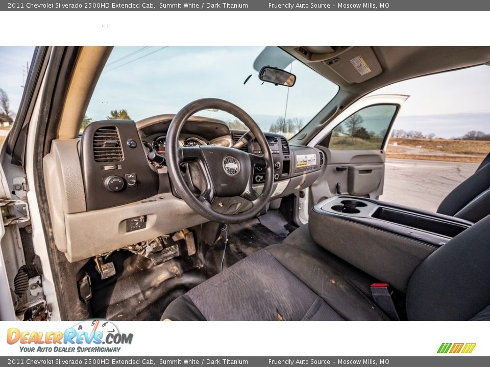 2011 Chevrolet Silverado 2500HD Extended Cab Summit White / Dark Titanium Photo #19