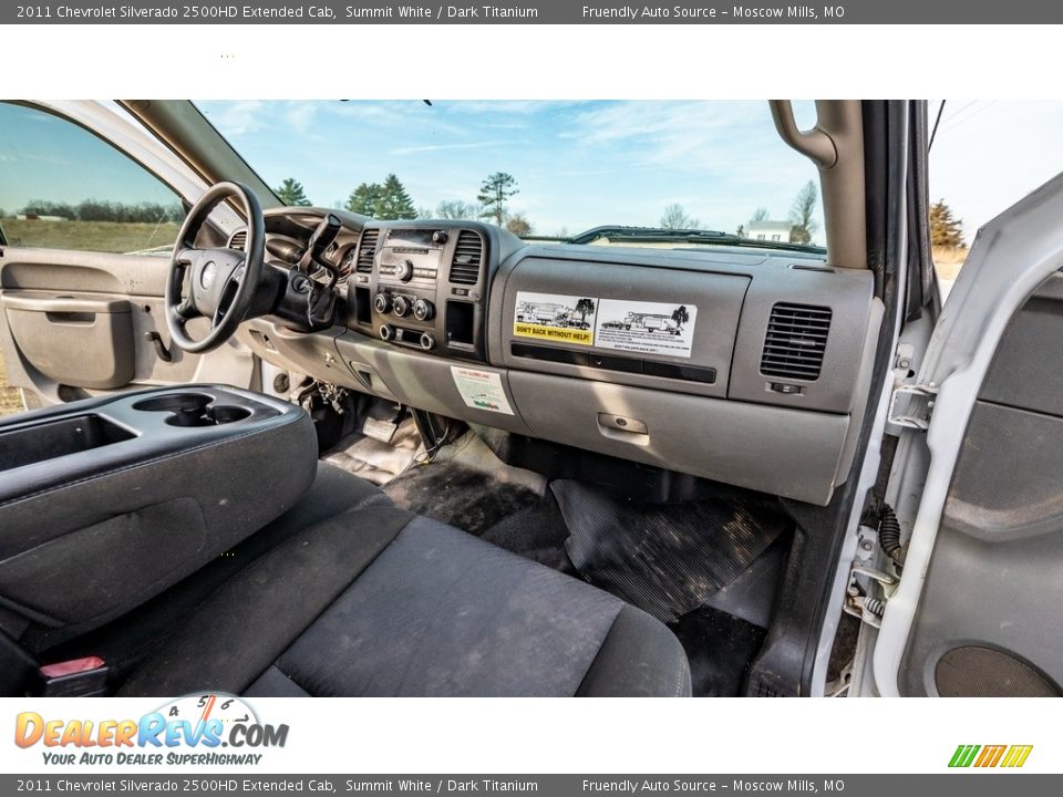 2011 Chevrolet Silverado 2500HD Extended Cab Summit White / Dark Titanium Photo #22