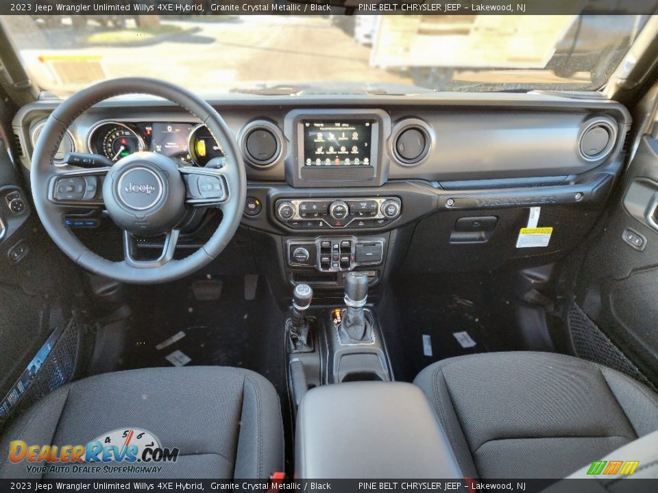 Dashboard of 2023 Jeep Wrangler Unlimited Willys 4XE Hybrid Photo #6