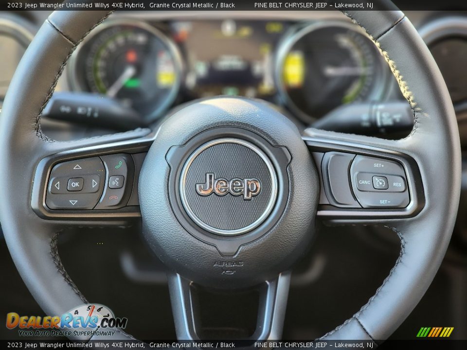 2023 Jeep Wrangler Unlimited Willys 4XE Hybrid Steering Wheel Photo #7