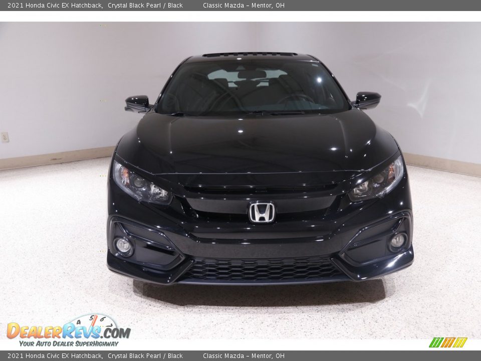 2021 Honda Civic EX Hatchback Crystal Black Pearl / Black Photo #2