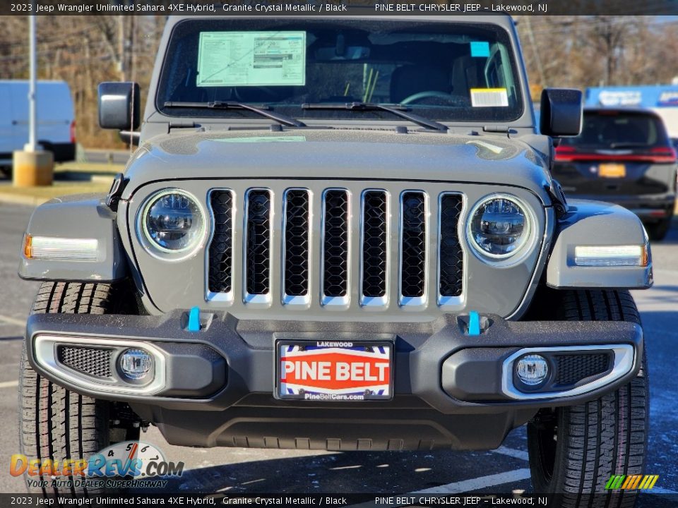 2023 Jeep Wrangler Unlimited Sahara 4XE Hybrid Granite Crystal Metallic / Black Photo #2