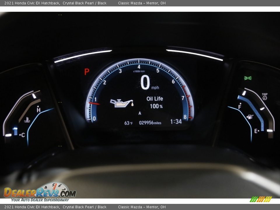 2021 Honda Civic EX Hatchback Gauges Photo #8