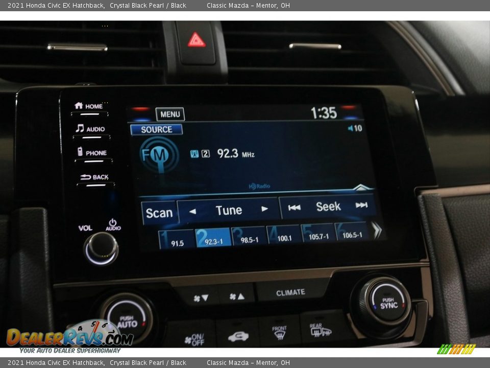 Controls of 2021 Honda Civic EX Hatchback Photo #10