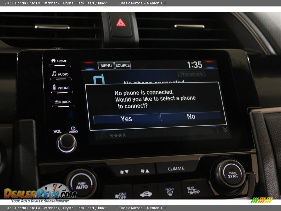 Controls of 2021 Honda Civic EX Hatchback Photo #11