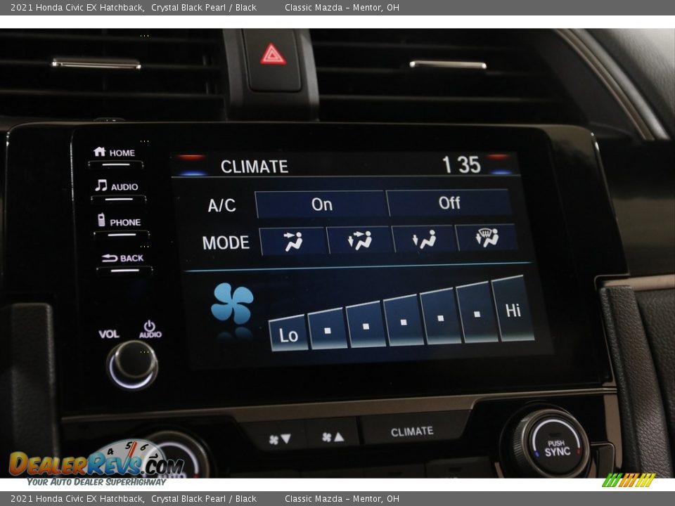 Controls of 2021 Honda Civic EX Hatchback Photo #12