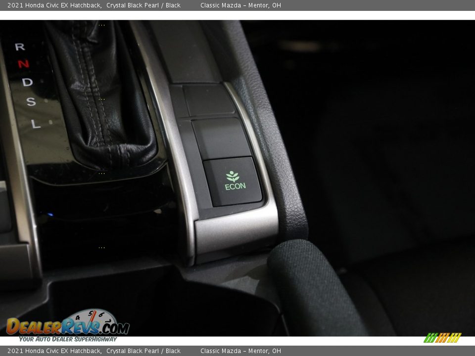 2021 Honda Civic EX Hatchback Crystal Black Pearl / Black Photo #15