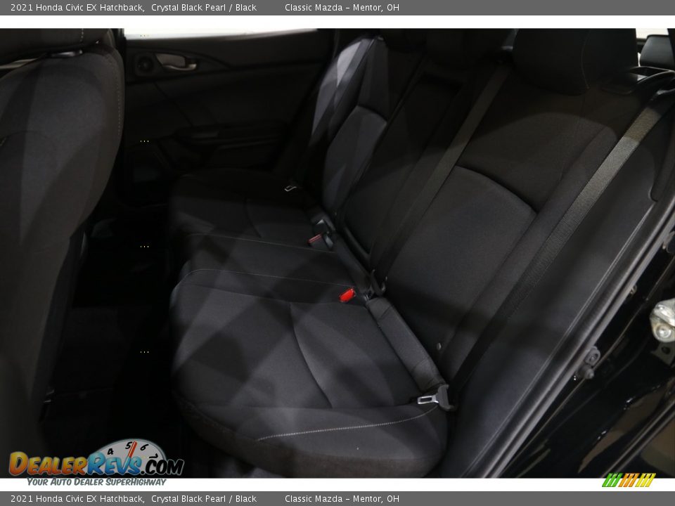 2021 Honda Civic EX Hatchback Crystal Black Pearl / Black Photo #18