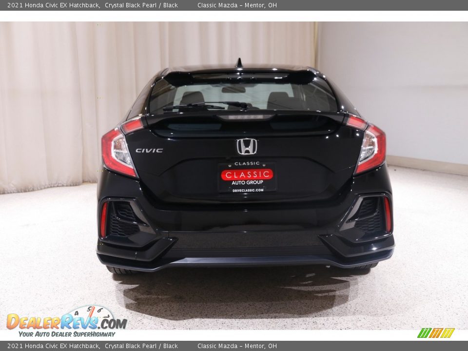 2021 Honda Civic EX Hatchback Crystal Black Pearl / Black Photo #19
