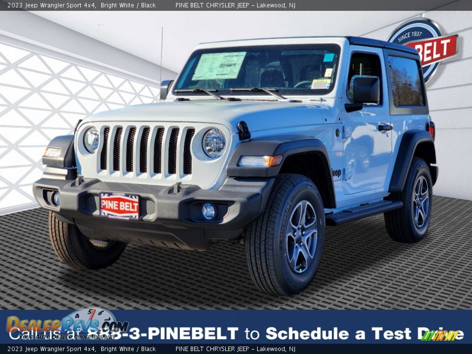 2023 Jeep Wrangler Sport 4x4 Bright White / Black Photo #1