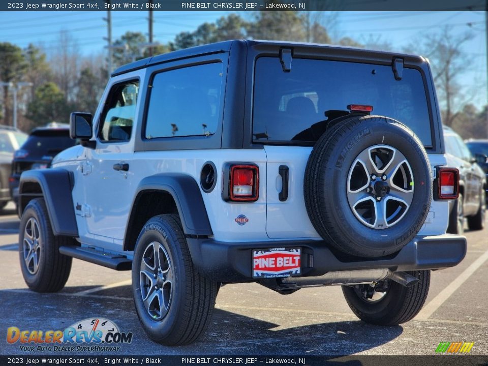 2023 Jeep Wrangler Sport 4x4 Bright White / Black Photo #4