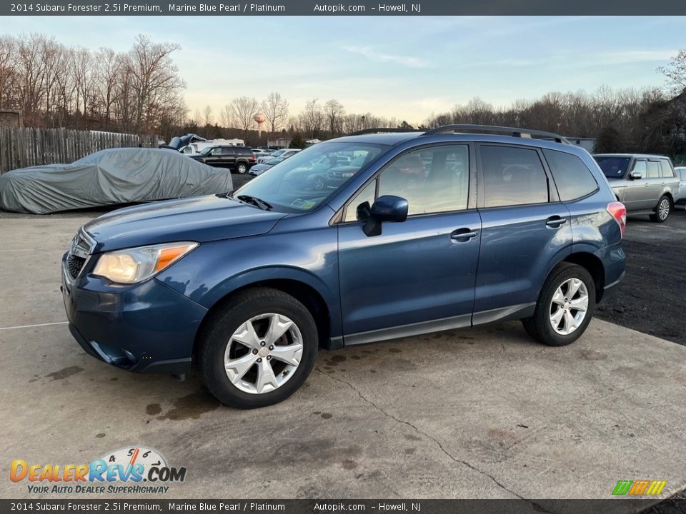 2014 Subaru Forester 2.5i Premium Marine Blue Pearl / Platinum Photo #1