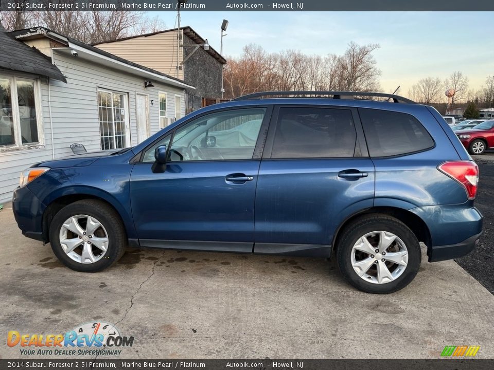 2014 Subaru Forester 2.5i Premium Marine Blue Pearl / Platinum Photo #3