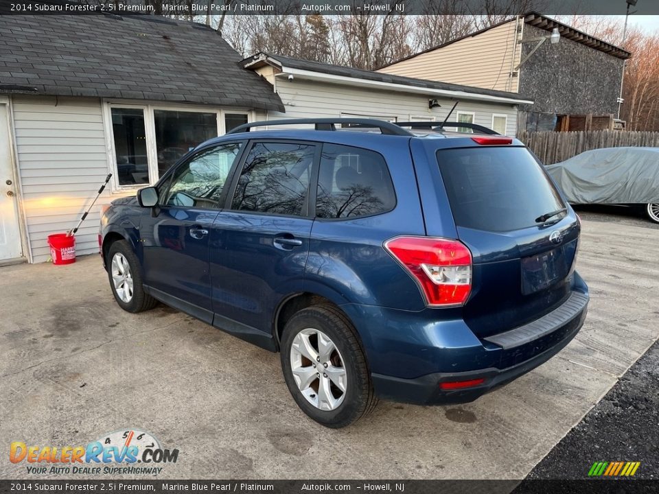2014 Subaru Forester 2.5i Premium Marine Blue Pearl / Platinum Photo #4