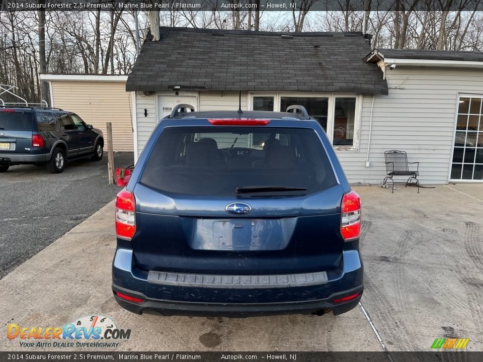 2014 Subaru Forester 2.5i Premium Marine Blue Pearl / Platinum Photo #5