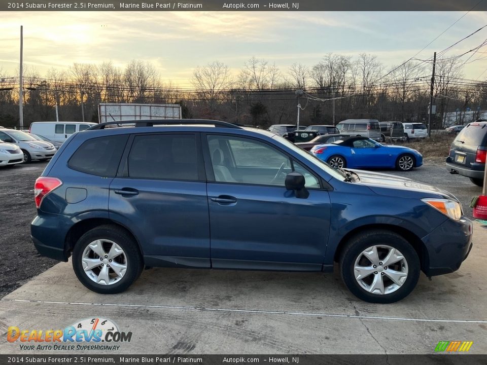 2014 Subaru Forester 2.5i Premium Marine Blue Pearl / Platinum Photo #8