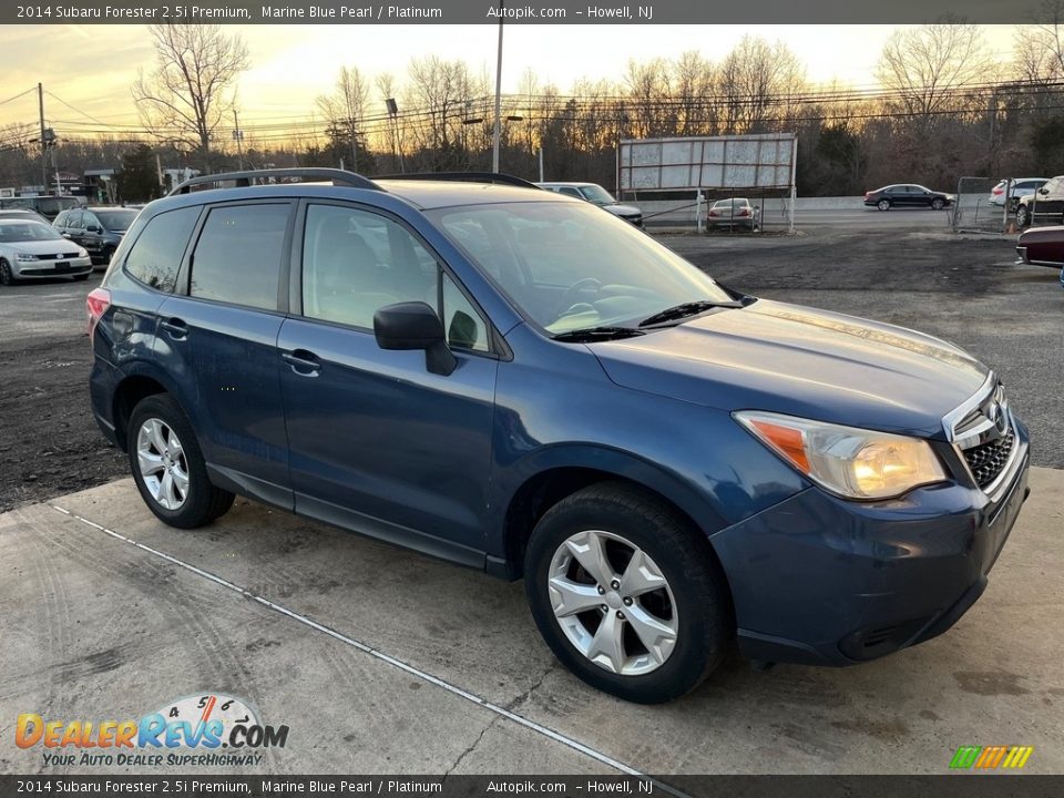 2014 Subaru Forester 2.5i Premium Marine Blue Pearl / Platinum Photo #9