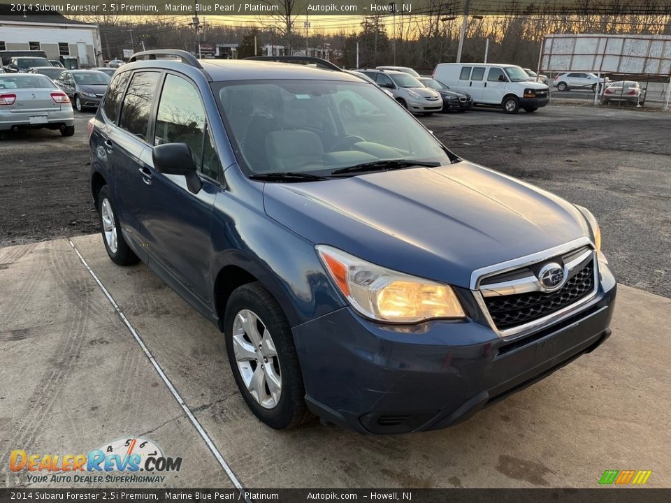 2014 Subaru Forester 2.5i Premium Marine Blue Pearl / Platinum Photo #10