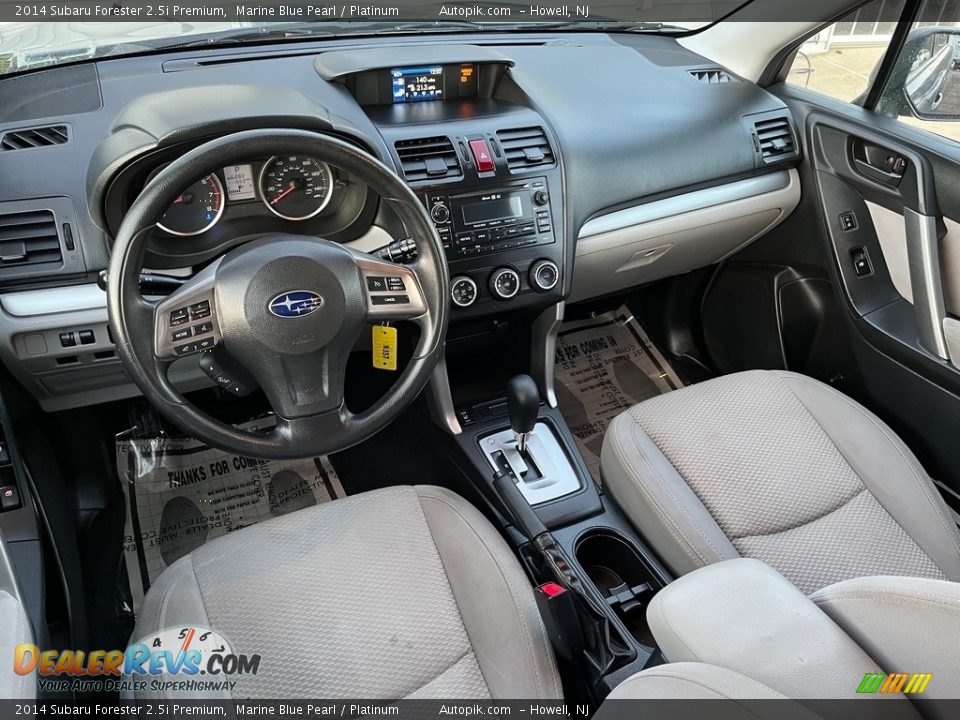 2014 Subaru Forester 2.5i Premium Marine Blue Pearl / Platinum Photo #16