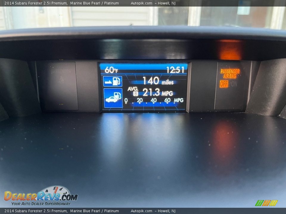 2014 Subaru Forester 2.5i Premium Marine Blue Pearl / Platinum Photo #20