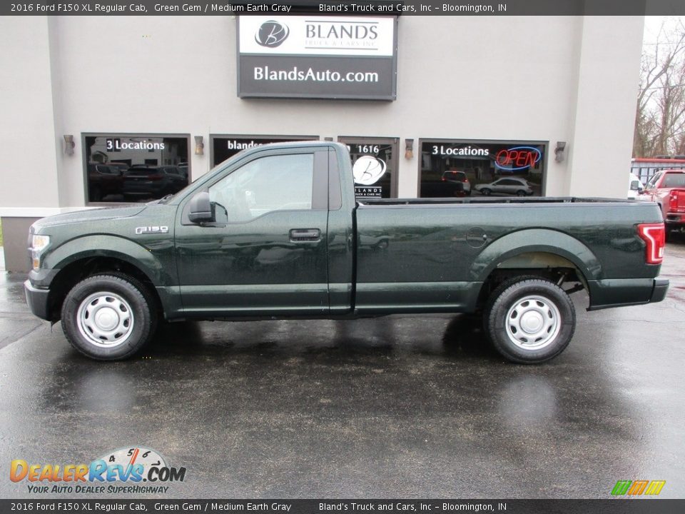 2016 Ford F150 XL Regular Cab Green Gem / Medium Earth Gray Photo #1