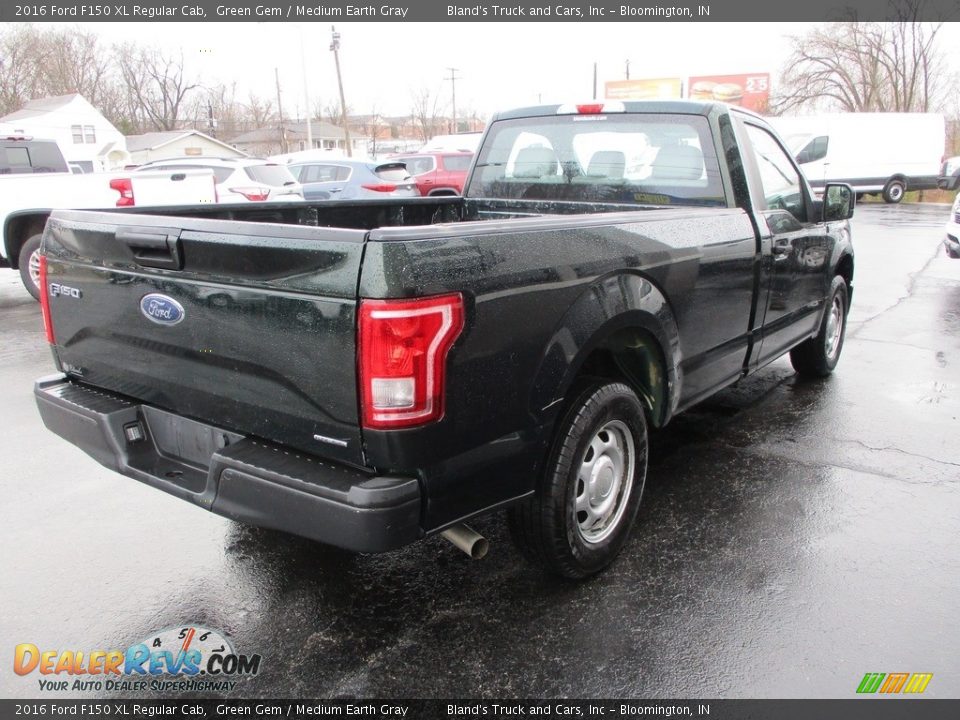 2016 Ford F150 XL Regular Cab Green Gem / Medium Earth Gray Photo #4