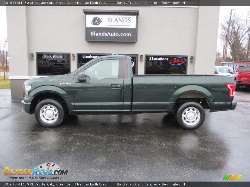 2016 Ford F150 XL Regular Cab Green Gem / Medium Earth Gray Photo #1