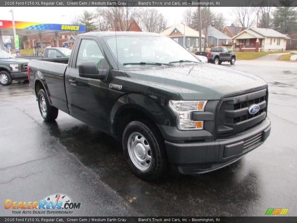 2016 Ford F150 XL Regular Cab Green Gem / Medium Earth Gray Photo #5