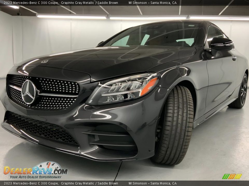 2023 Mercedes-Benz C 300 Coupe Graphite Gray Metallic / Saddle Brown Photo #7