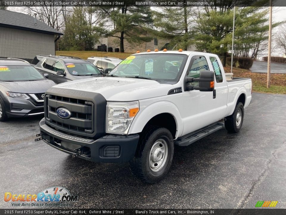 2015 Ford F250 Super Duty XL Super Cab 4x4 Oxford White / Steel Photo #2