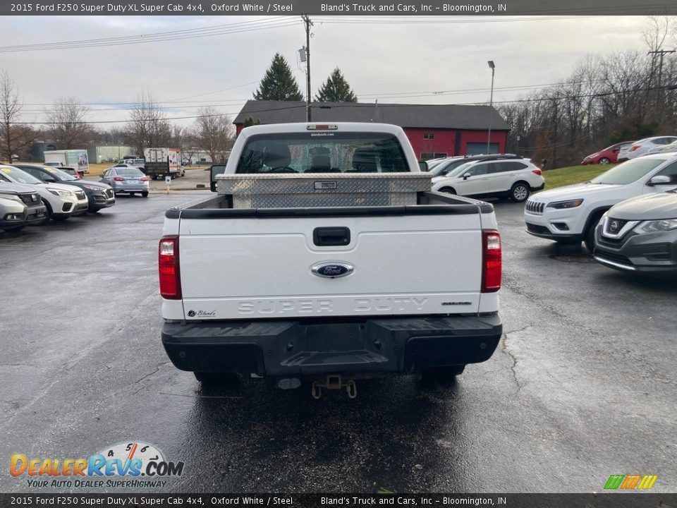 2015 Ford F250 Super Duty XL Super Cab 4x4 Oxford White / Steel Photo #4